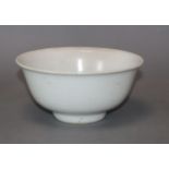 A Chinese white glazed porcelain bowl, late Ming dynasty diameter 14cm