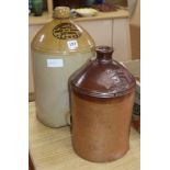 Two stoneware pots, one Lewes, one Brighton