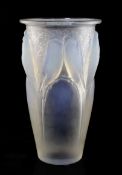 An R. Lalique 'Ceylan' opalescent glass vase, model 905, designed 1924, engraved mark 'R. LALIQUE