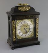 Francis Tantum of Loscoe, Derbyshire. A 17th century ebonised quarter repeating bracket clock,