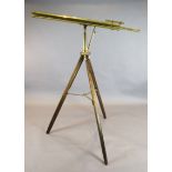 D.Adam, Fleet Street, London - Optician to His Majesty. A Victorian lacquered brass telescope,