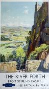 Jack Merriott (1901-1968)lithographic colour posterThe River Forth from Stirling Castle B 1276239.