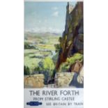 Jack Merriott (1901-1968)lithographic colour posterThe River Forth from Stirling Castle B 1276239.