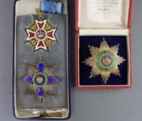 A Grand Cross and Star Order of the Criown of Romania in Joseph Resch case and an Order of the