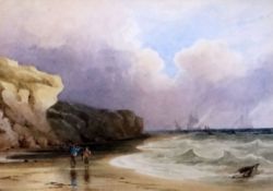 Thomas Sewell Robins (1810-1880)watercolourSandown Bay5 x 7in.