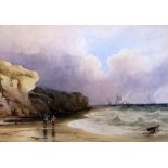 Thomas Sewell Robins (1810-1880)watercolourSandown Bay5 x 7in.