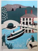 Julian Trevelyan (1910-1988)four lithographs'Grand Union Canal at Brentford', 'Canal Holidays', '