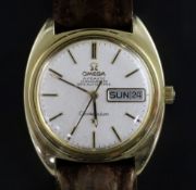 A gentleman's steel and gold plated Omega Constellation Chronometre automatic wrist watch, with