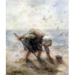 Robert Gemmell Hutchinson (1855-1936)watercolourBeachcombingsigned9.5 x 8.25in.