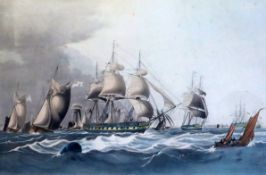 Rosenburg after William Hugginscoloured aquatint'The Right Hon. Lord Yardborough's Yacht, The Falcon