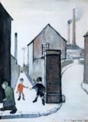 § Laurence Stephen Lowry RA (1887-1976)limited edition print'Viaduct Street Passage'733/850,