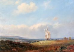 Edward Henry Holder (1864-1917)two oils on canvas/boardSussex Windmill and River Sceneone signed9.
