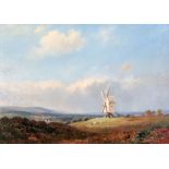 Edward Henry Holder (1864-1917)two oils on canvas/boardSussex Windmill and River Sceneone signed9.