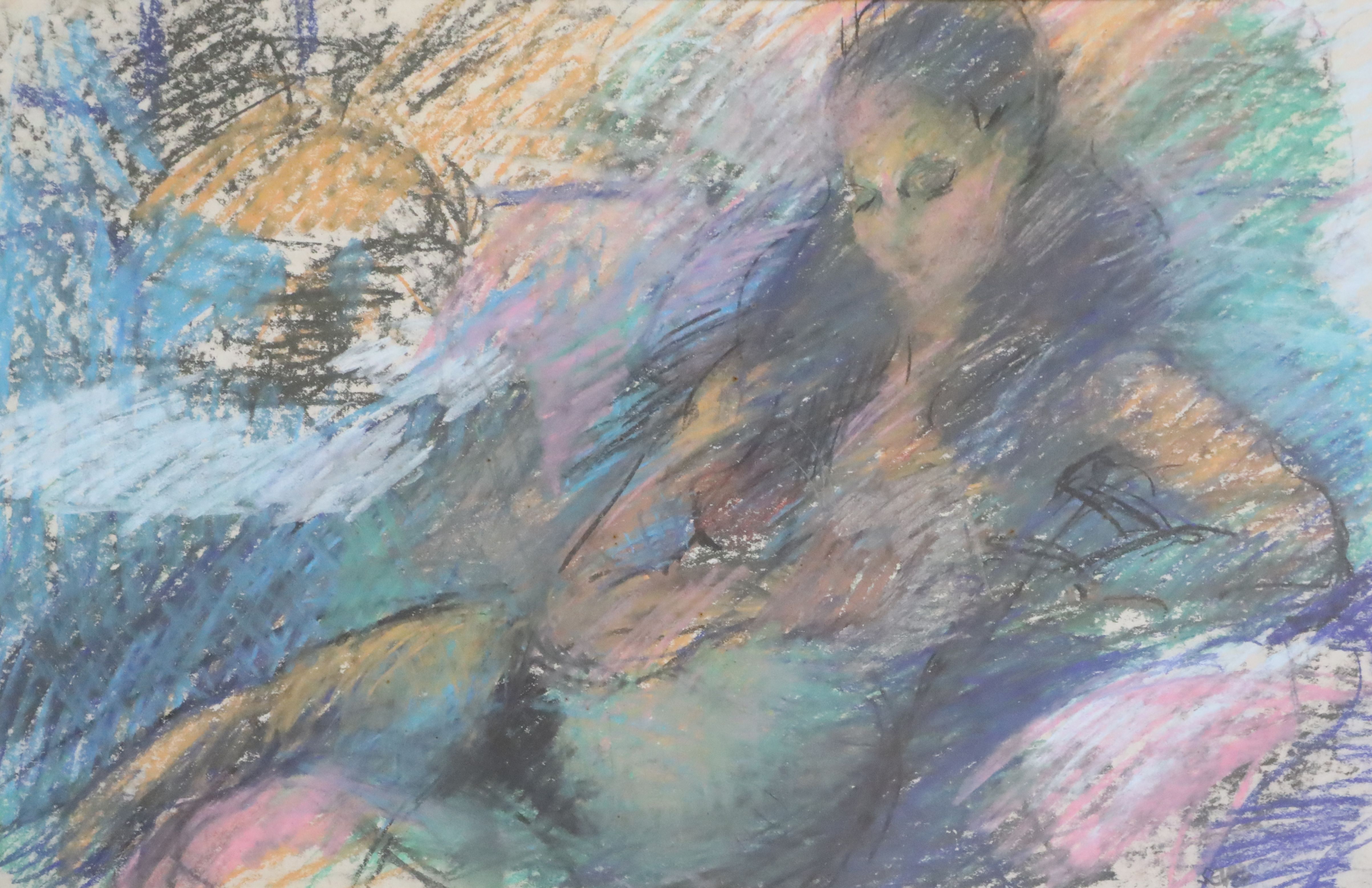 § Sherree Valentine Daines (1956-)pastelsReclining female nudesigned12 x 19in.