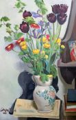 § William Crosbie (1915-1999)oil on canvasSpring flowers in a vasesigned29.5 x 19.5in.