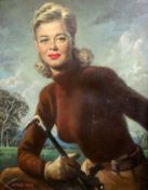 § Arthur George Mills (1907-1996)oil on canvasPortrait of the actress Helen Walkersigned36 x 28in.