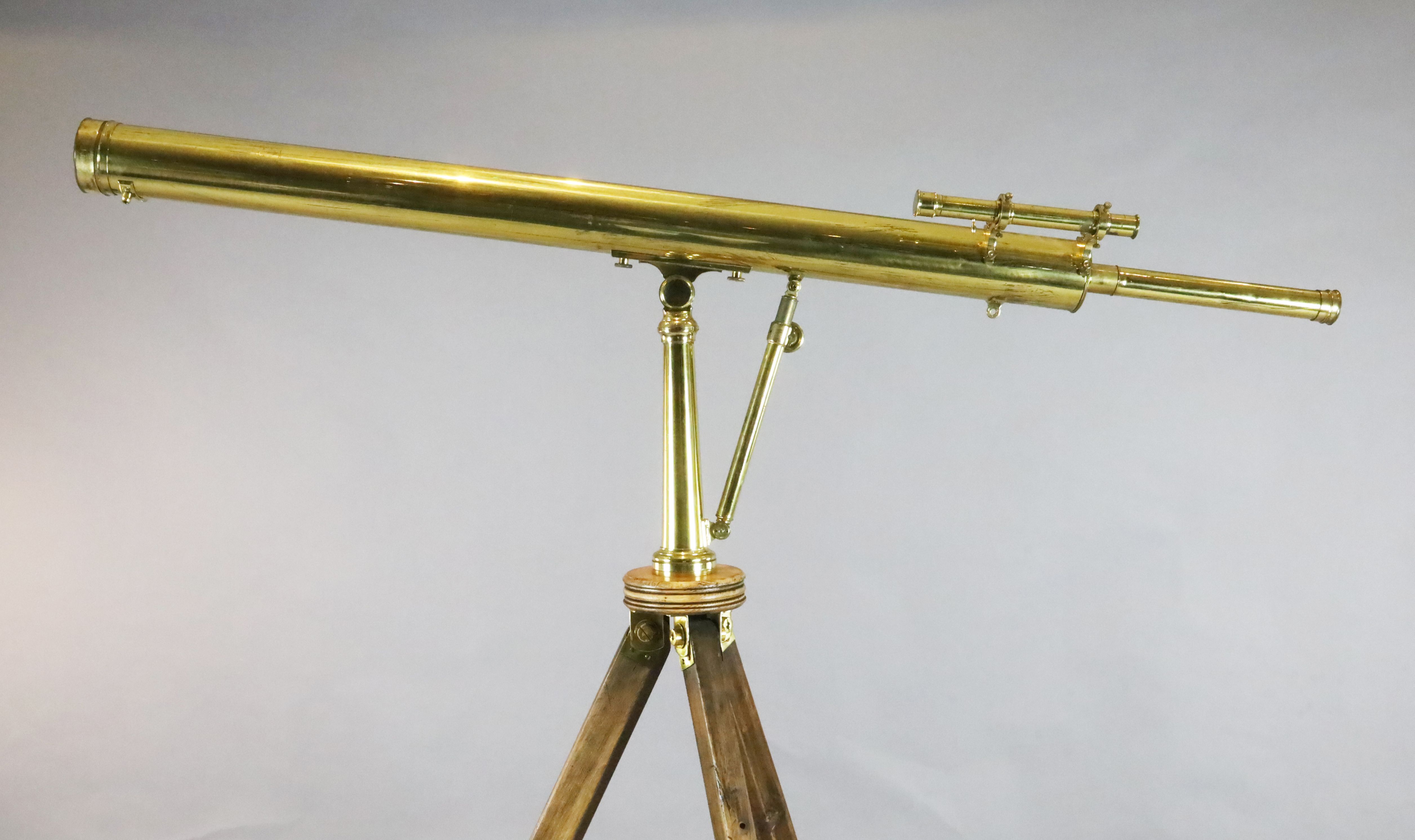 D.Adam, Fleet Street, London - Optician to His Majesty. A Victorian lacquered brass telescope, - Image 2 of 2