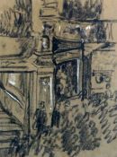 Walter Richard Sickert A.R.A (1860-1942)charcoal and chalk'The New Bedford Music Hall' signed,