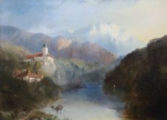 William Rose (19th century)pair of oils on canvasAlpine landscapessigned16 x 22in.