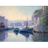 § Augustus William Enness (1876-1948)oil on boardMartigues, Francesigned14.25 x 19.25in.