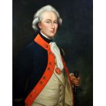 French Schooloil on canvasPortrait of an 18th century army officer35 x 27in.