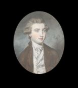 Attributed to Daniel Gardner (1750-1805)bodycolourPortrait of a young man, inscribed verso 'Earl