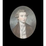 Attributed to Daniel Gardner (1750-1805)bodycolourPortrait of a young man, inscribed verso 'Earl
