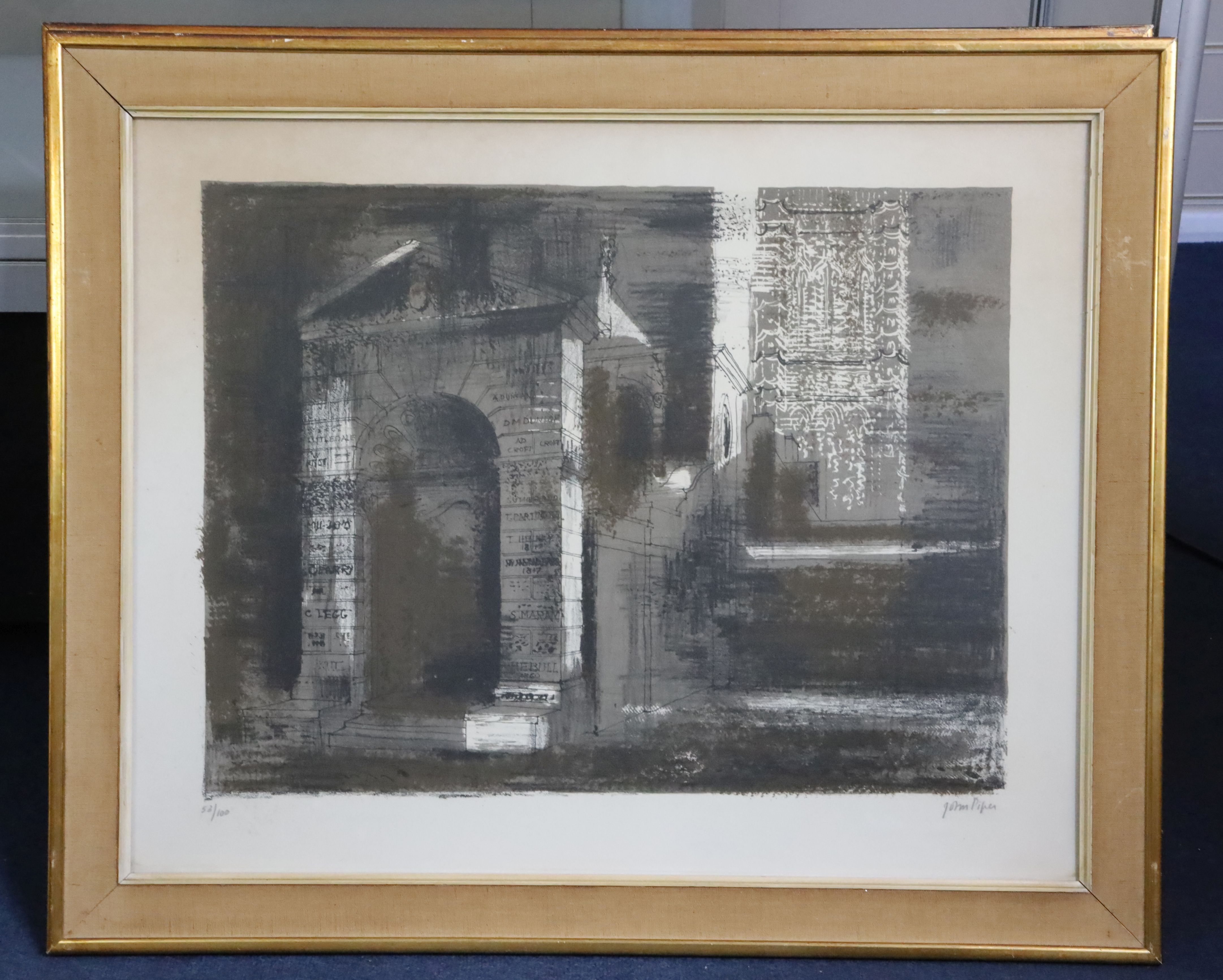 § John Piper (1903-1992)two lithographsWestminster School I and II (L114/115)signed and numbered - Image 4 of 4