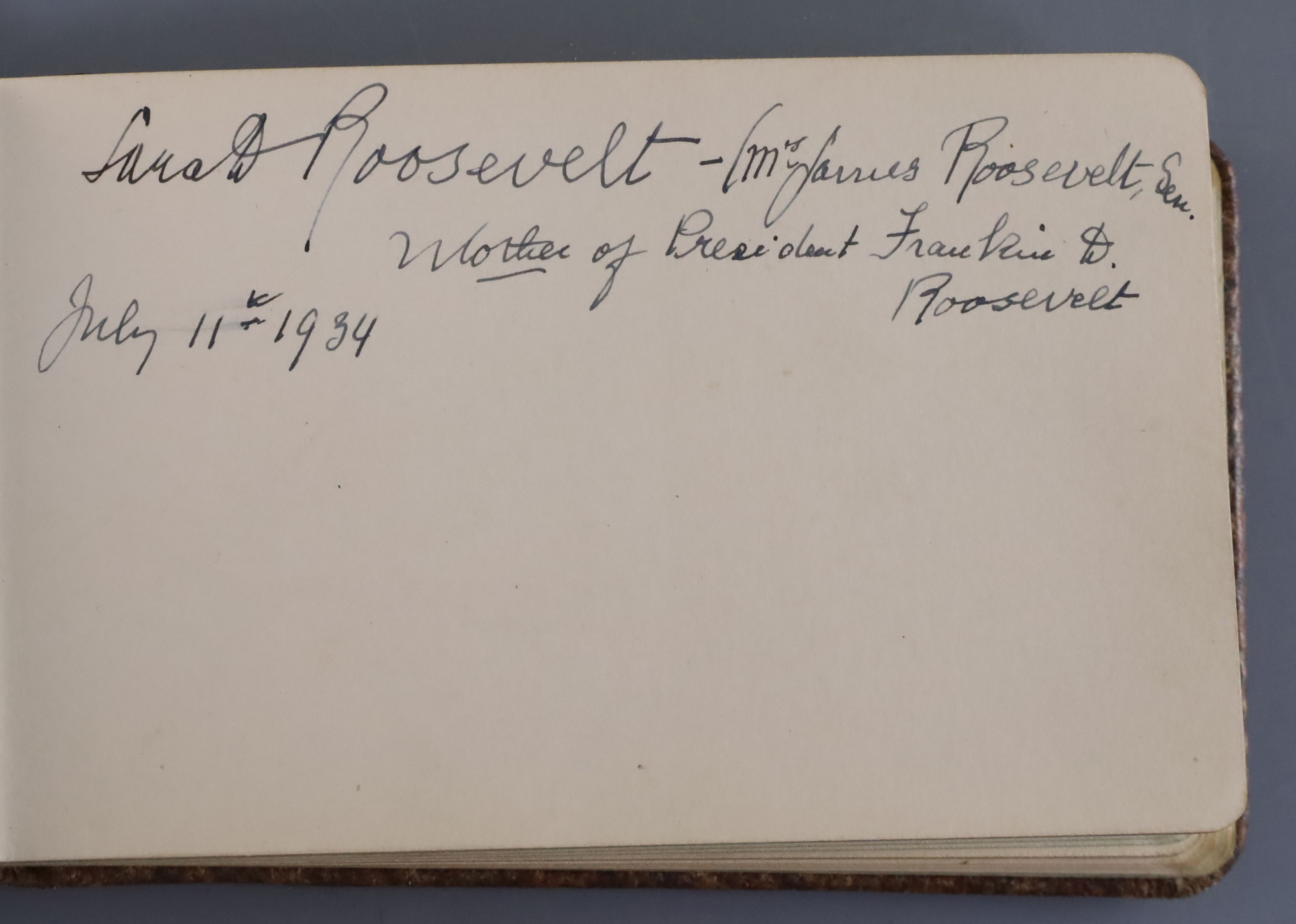 An album of famous people's signatures, c.1934-6, compiled by Lieut. Colonel Alexander Elder - Image 2 of 2