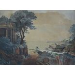 William Skone (19th century)ink and watercolourA View of the Bay of Naples, the City of Pozzuoli,