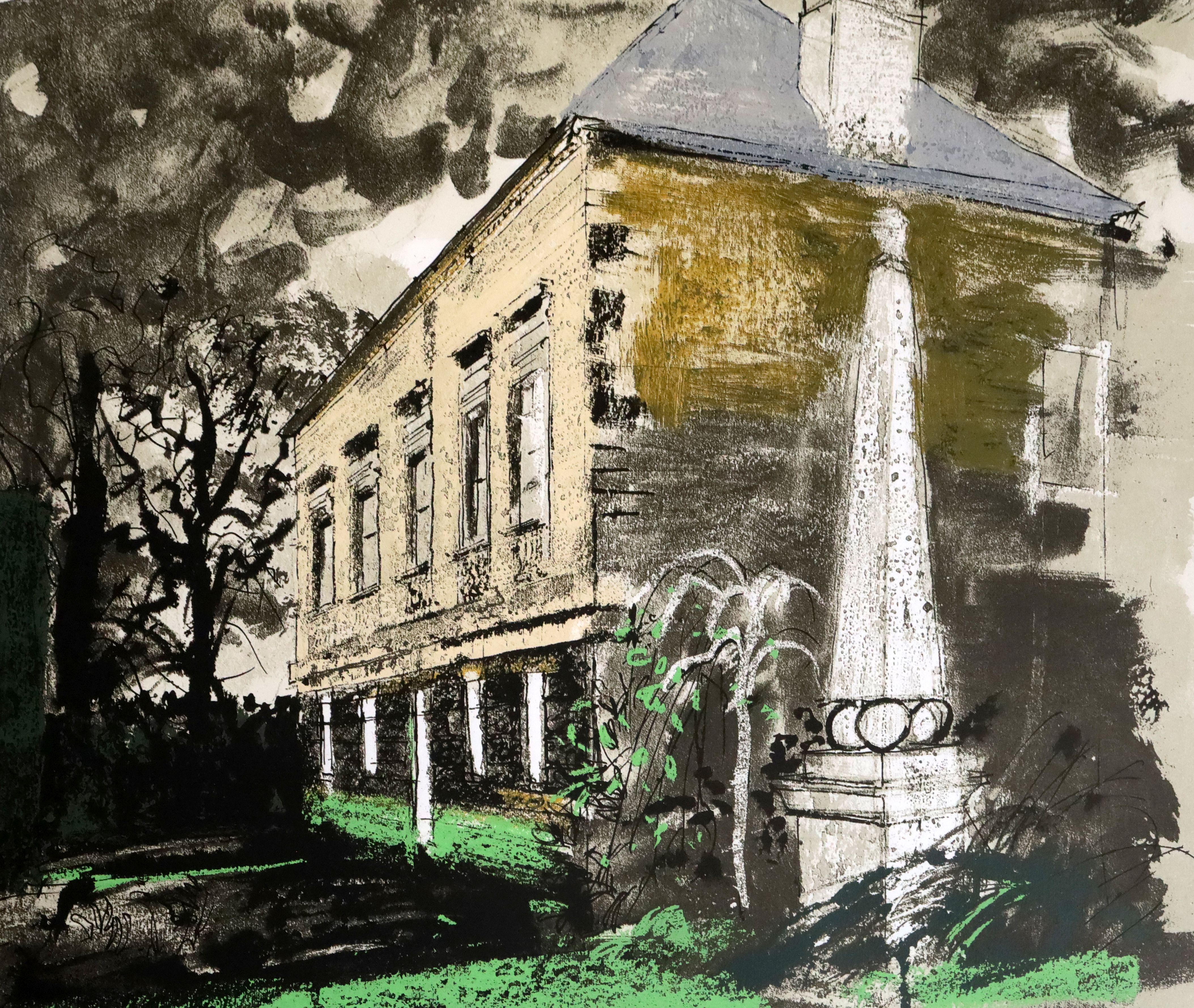 § John Piper (1903-1992)lithograph'St Helen Hall' (L325)signed in pencil, 52/7025 x 29.5in.