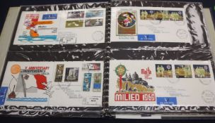 A stamp collection in albums and loose and FDC's (2 boxes)