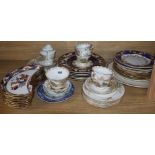 A quantity of Victorian and later tea and dinnerware