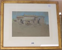 Nancy Jane Burton (1891-1972), pastel, 'In The Hills', signed, 25 x 36cm