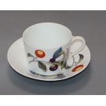 Nine Limoges citronella coffee cups and saucers