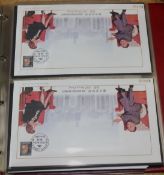 An album of Hong Kong first day covers and world stamps. c 1997