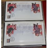 An album of Hong Kong first day covers and world stamps. c 1997