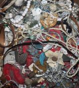 A group of mixed costume jewellery.