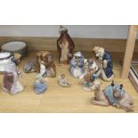 A set of Lladro nativity figures