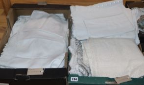 A quantity of linen etc.