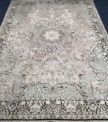A silk carpet 295 x 205cm
