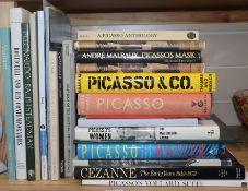 A quantity of reference books, mostly relating to Picasso