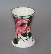 A Wemyss roses pattern vase 11.5in.