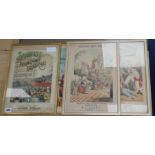 Five Victorian colour lithograph sheet music covers, approx. 35 x 25cm