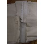 Seven French linen bedsheets