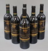 Six bottles Chateau Certan-Graud - Pomerol 1986 (6)