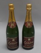 Two bottles Lanson Red Label Vintage Champagne 1981