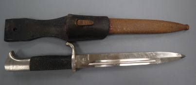 A WWII German dagger, with P.S. Solingen blade