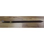 A Chinese cast iron sword length 83.5cm