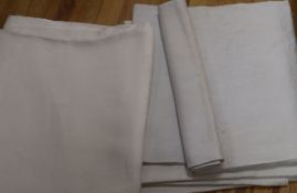 Ten French linen bedsheets